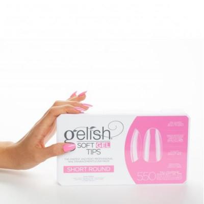 Gelish Soft Gel Tips SHORT ROUND 550 pcs