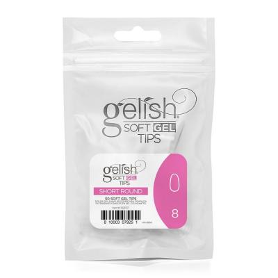 Soft Gel Tips Short Round 50 Pcs Taille 8