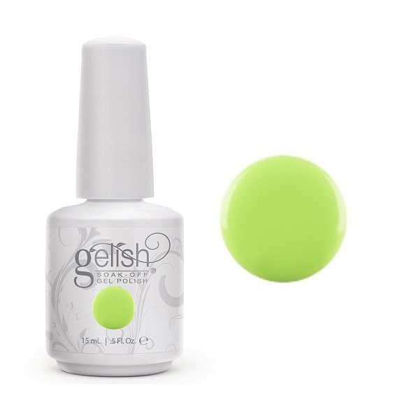 Lime all the time gelish diva nails
